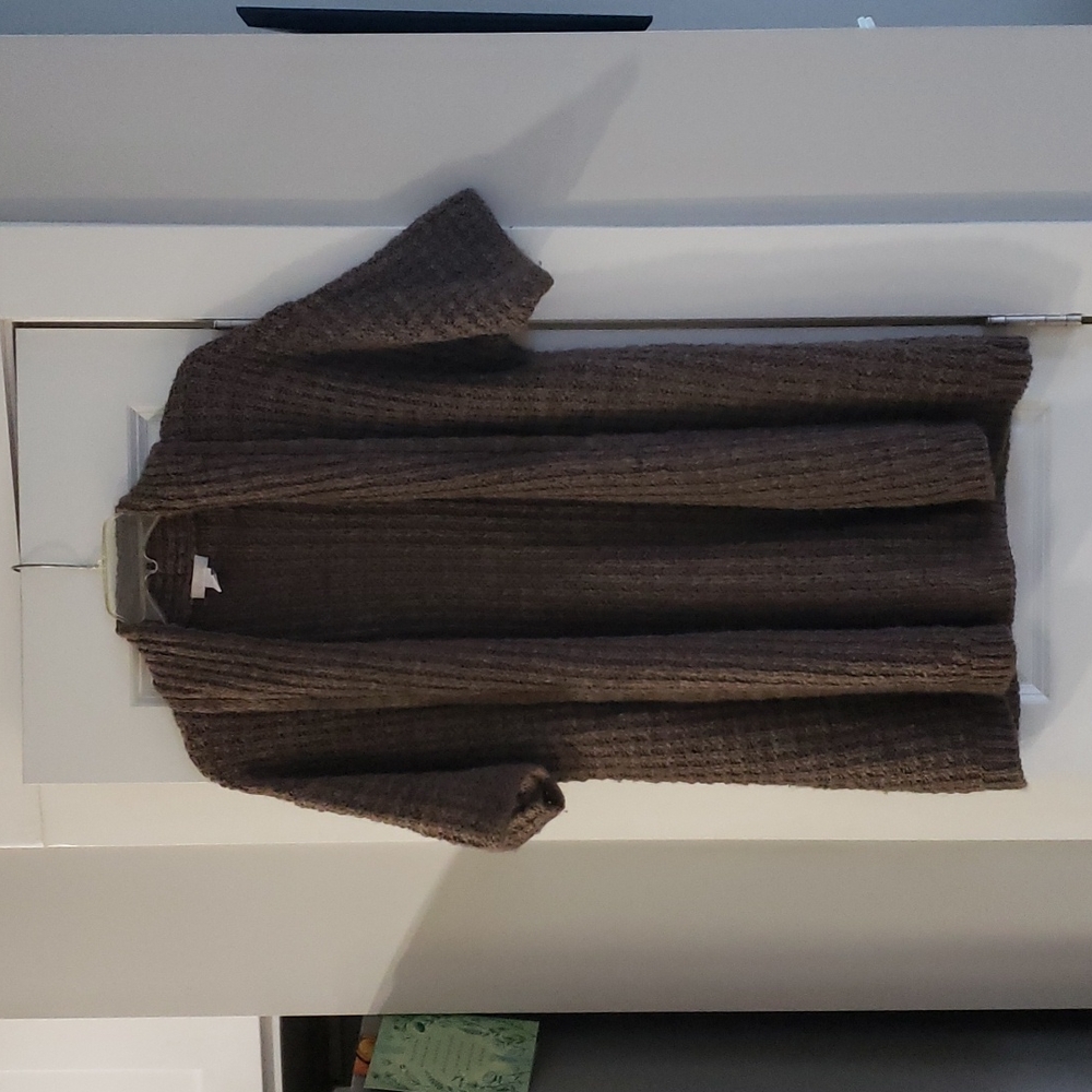 Chicos Brown Wool Blend Sweater Size 2 (Large)